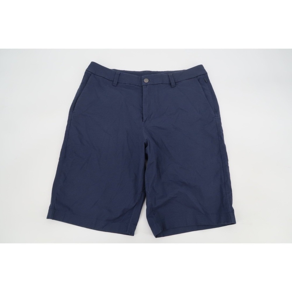 Lululemon Commission Shorts Mens 32 Navy Blue Technical Stretch Golf Casual